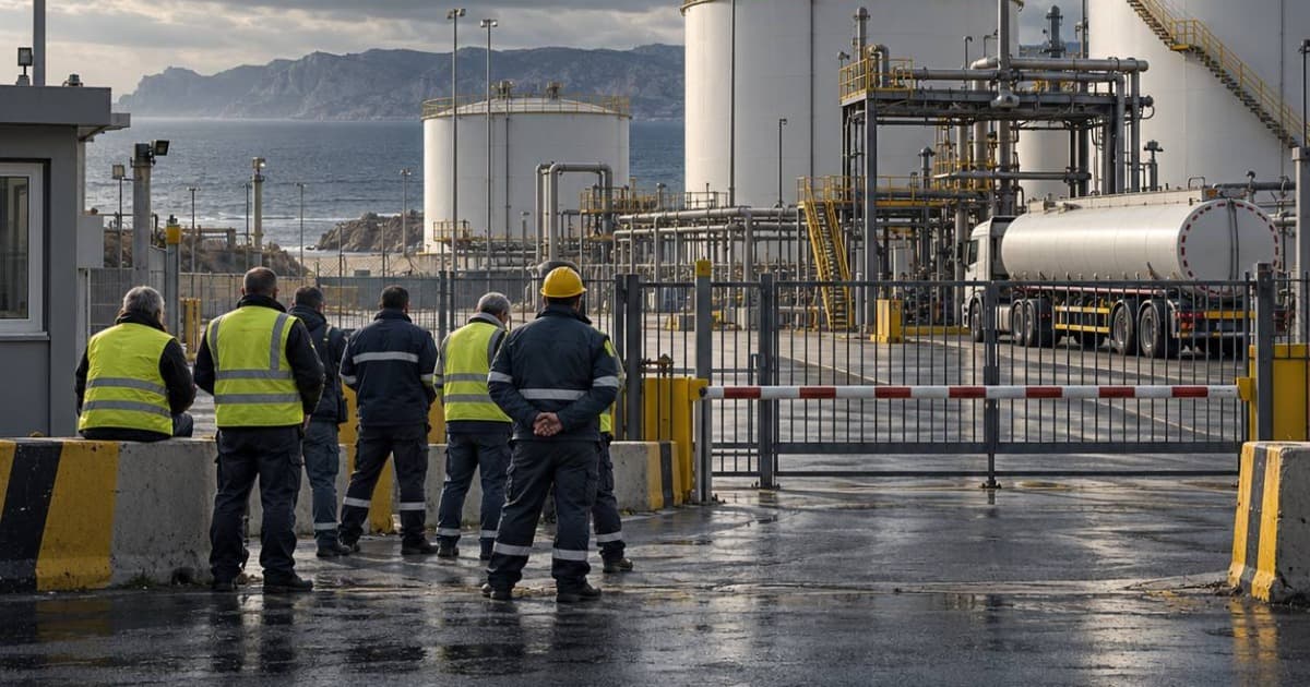 Kıbrıs Türk Petrolleri'nde Süresiz Grev İkinci Gününde Devam Ediyor