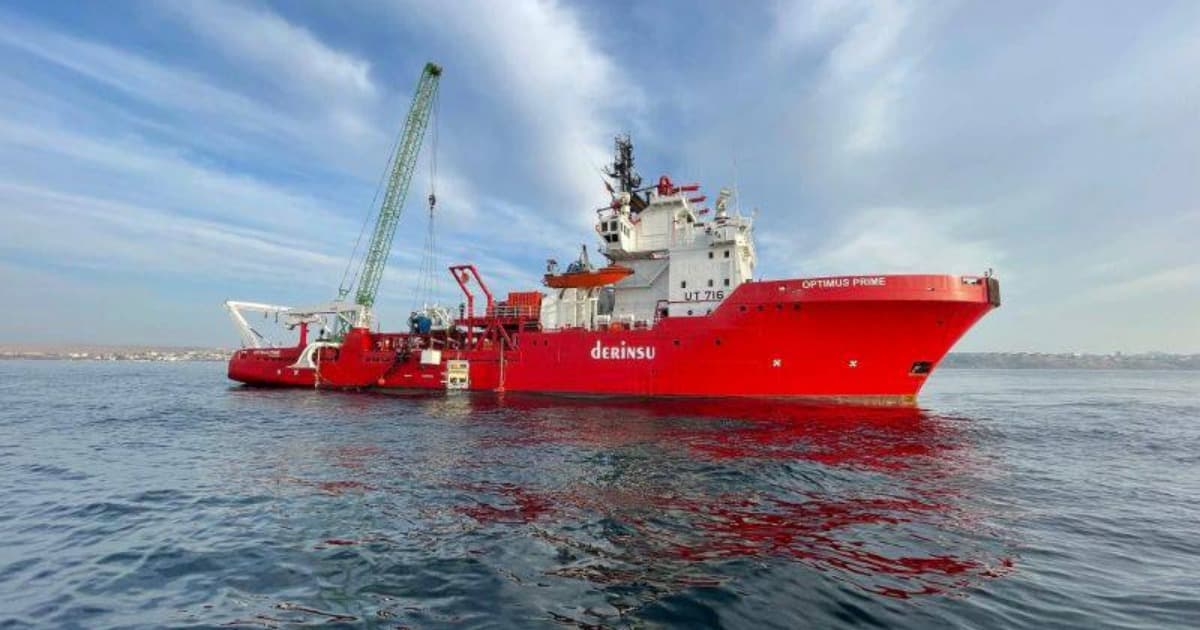 Girne Açıklarındaki Arama Çalışmalarında Optimus Prime Gemisi Ayrılıyor