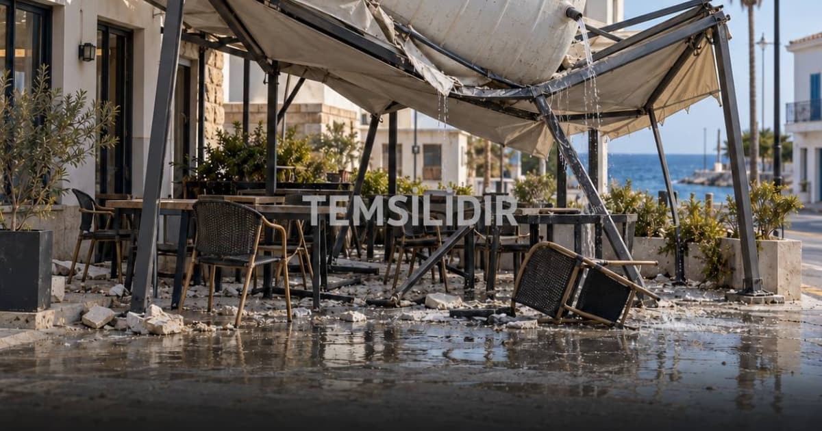 Mağusa'da su deposu düşmesi sonucu bir kişi hayatını kaybetti