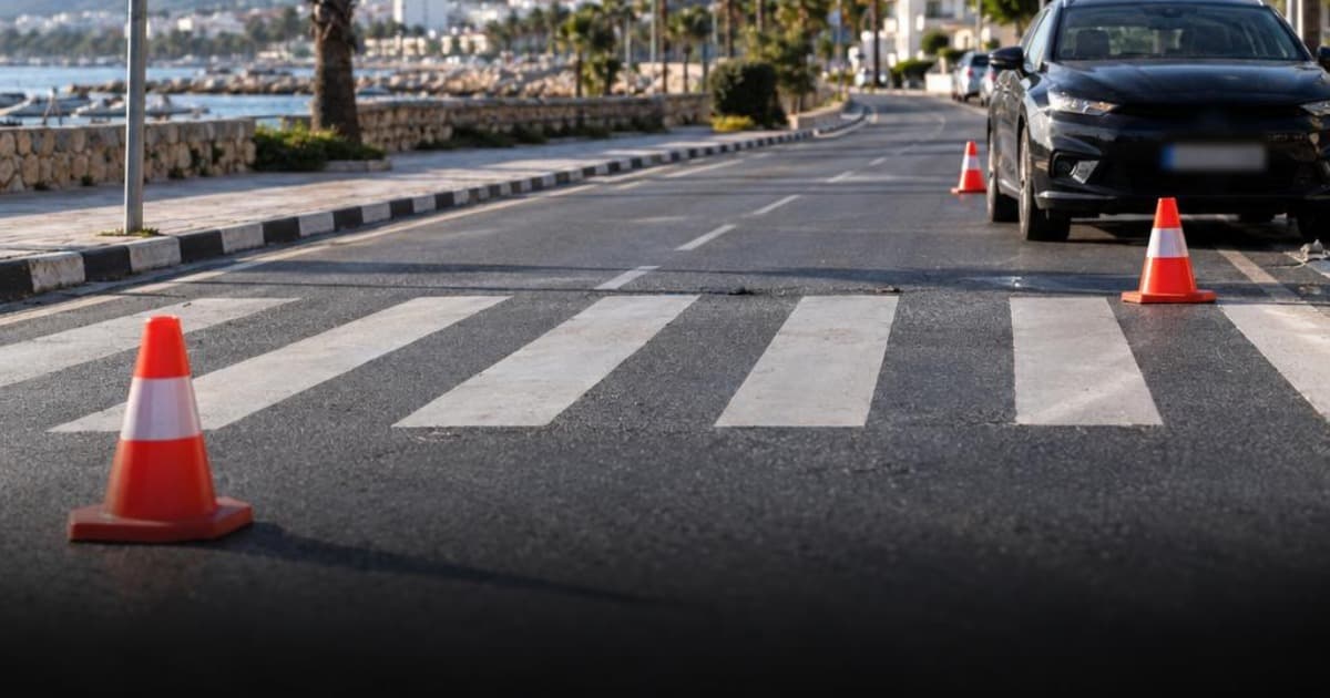 Girne'de Karaoğlanoğlu Caddesi'nde yaya kazası sonucu ağır yaralanma
